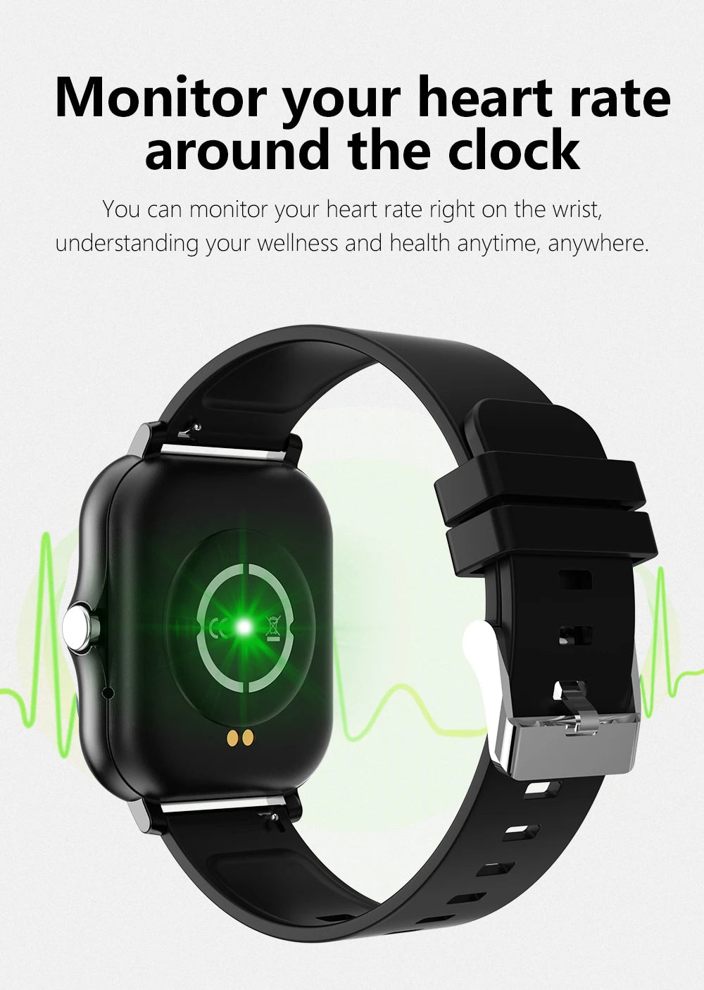 Smartwatch Pantalla Táctil 2.01" con Llamadas Bluetooth – Compatible con iPhone y Android