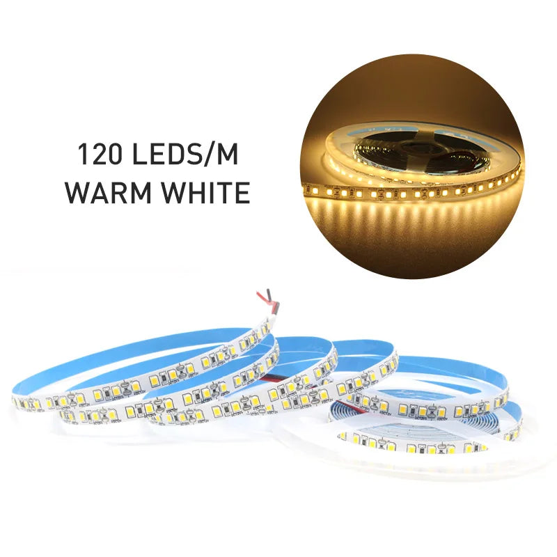 Tira LED 12V SMD 2835 - Luz Cálida para Decorar