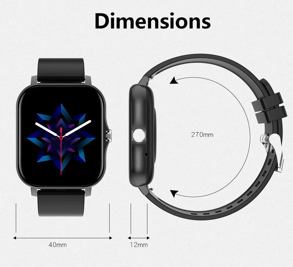 Smartwatch Pantalla Táctil 2.01" con Llamadas Bluetooth – Compatible con iPhone y Android