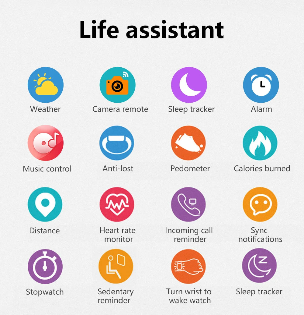 Smartwatch Pantalla Táctil 2.01" con Llamadas Bluetooth – Compatible con iPhone y Android