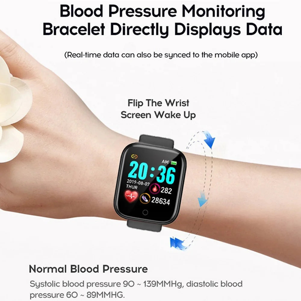 Smartwatch Deportivo Bluetooth para Hombre y Mujer – Monitor de Ritmo Cardíaco, Sueño y Fitness