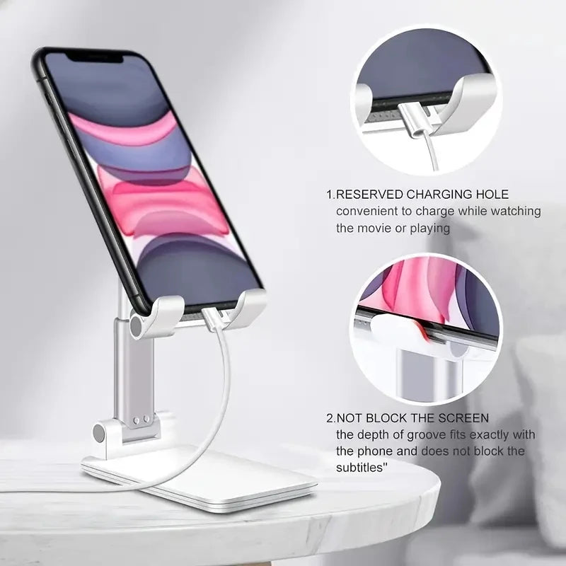 Soporte Regulable para Celular y Tablet - Aluminio Plegable Universal