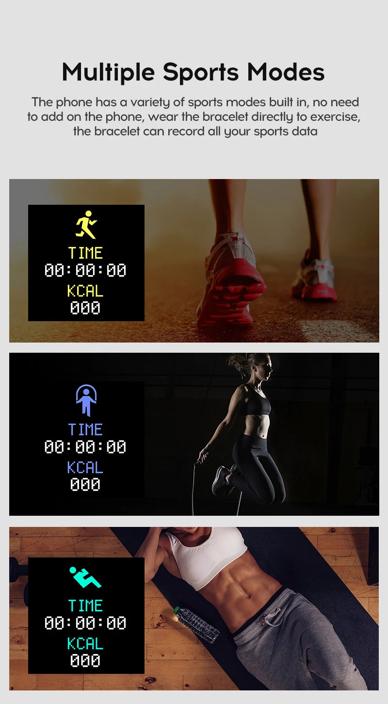 Smartwatch Deportivo Bluetooth para Hombre y Mujer – Monitor de Ritmo Cardíaco, Sueño y Fitness