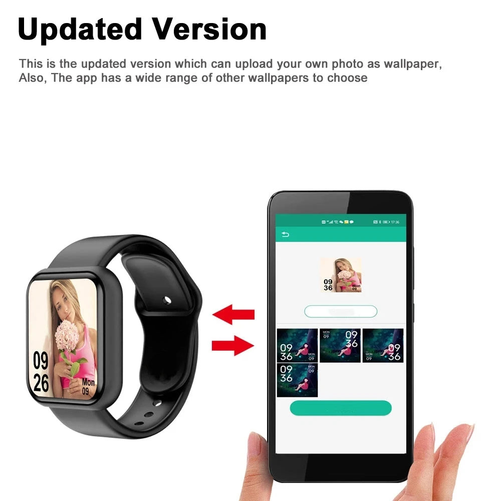 Smartwatch Deportivo Bluetooth para Hombre y Mujer – Monitor de Ritmo Cardíaco, Sueño y Fitness