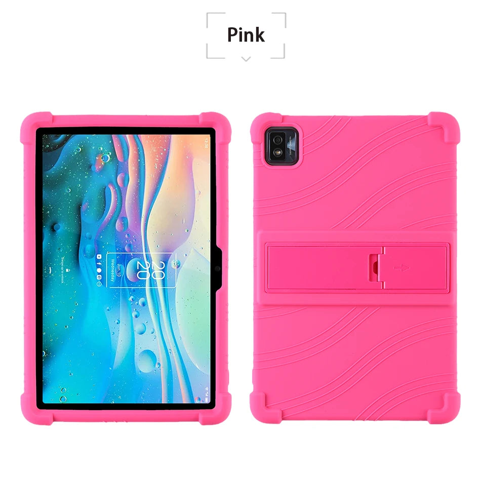 Funda Silicona para TCL Tab 10 5G / Tab 10S 10.1" — Con Soporte PC, Ideal para Niños (9080G/9081X/9183W)