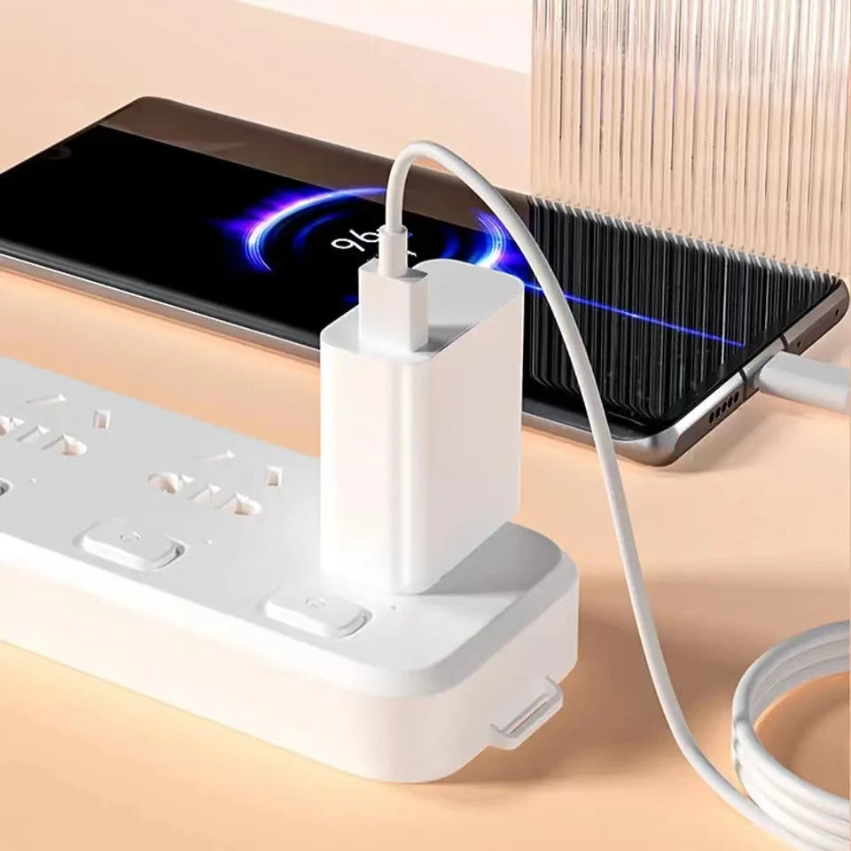 Cargador Rápido USB-C 67W Compatible con Xiaomi Redmi Note 12, 13, Poco F5 y Mi 14 – Carga Turbo