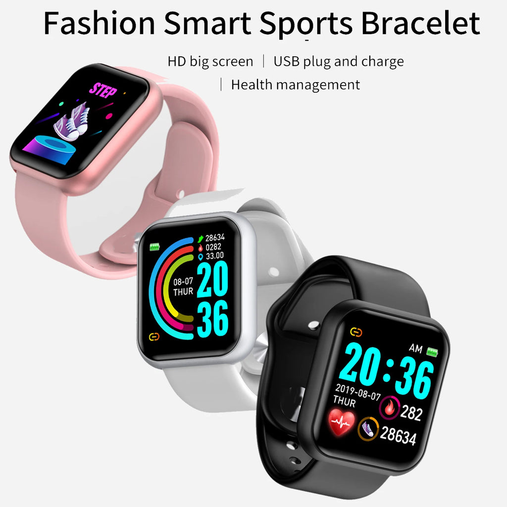 Smartwatch Deportivo Bluetooth para Hombre y Mujer – Monitor de Ritmo Cardíaco, Sueño y Fitness