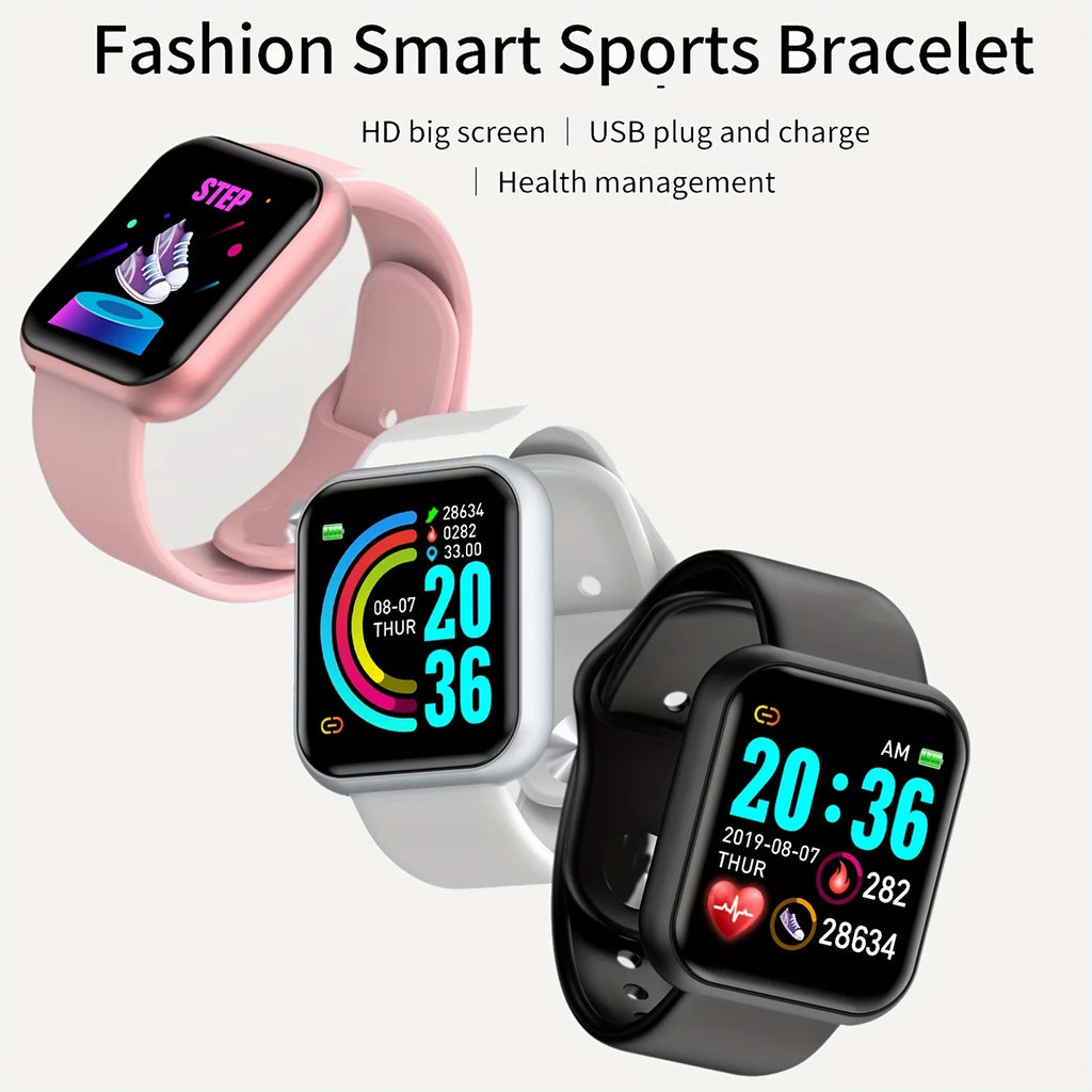 Smartwatch Deportivo Bluetooth para Hombre y Mujer – Monitor de Ritmo Cardíaco, Sueño y Fitness