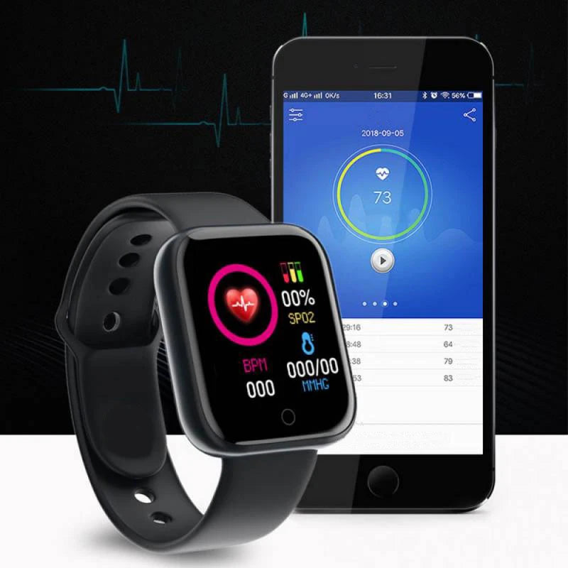 Smartwatch Deportivo Bluetooth para Hombre y Mujer – Monitor de Ritmo Cardíaco, Sueño y Fitness
