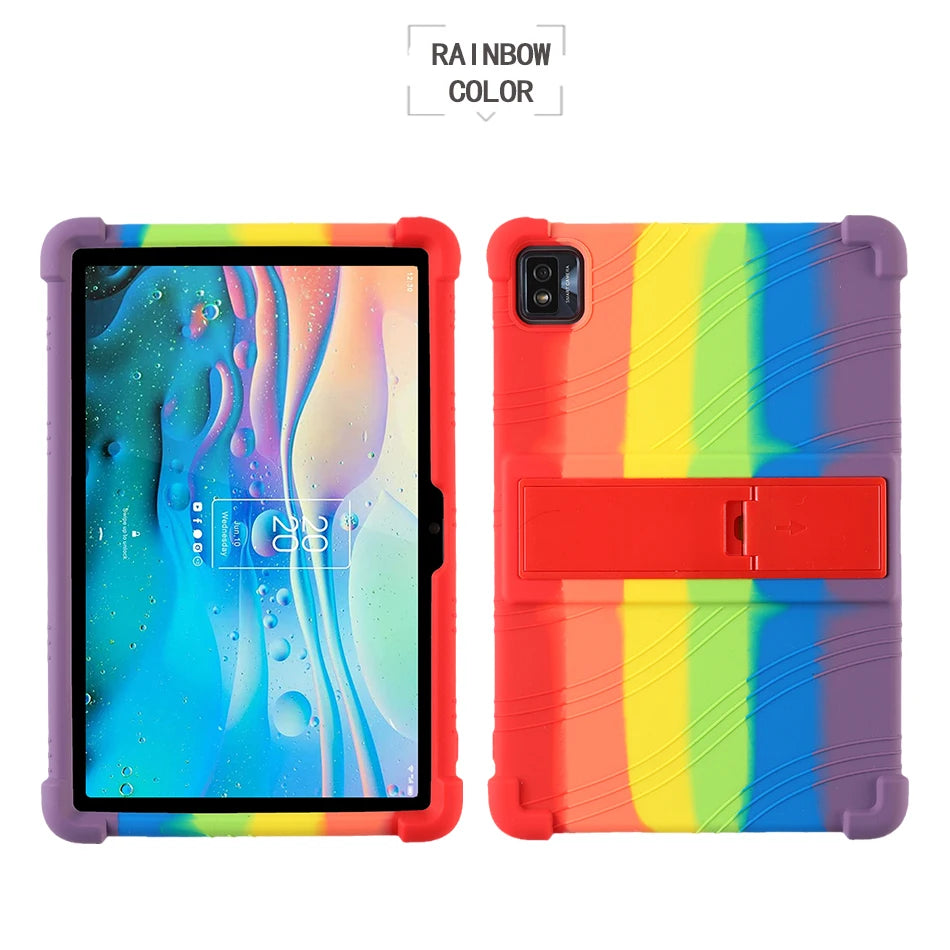 Funda Silicona para TCL Tab 10 5G / Tab 10S 10.1" — Con Soporte PC, Ideal para Niños (9080G/9081X/9183W)