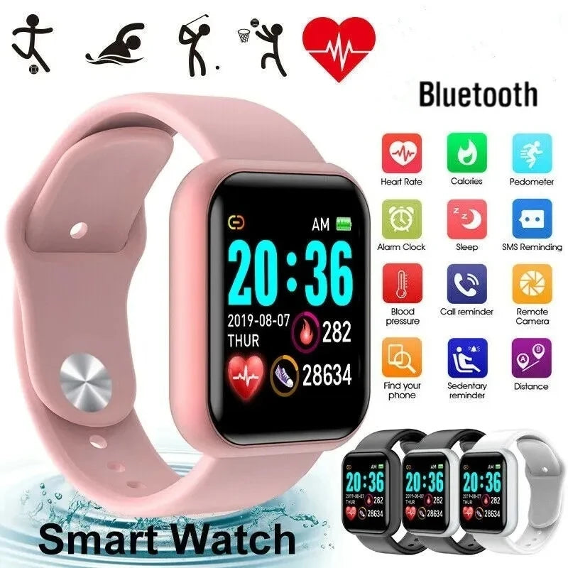 Smartwatch Deportivo Bluetooth para Hombre y Mujer – Monitor de Ritmo Cardíaco, Sueño y Fitness