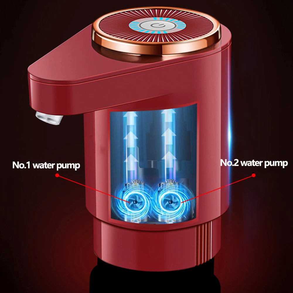 🔥 HIDRATACIÓN SIN ESFUERZO 🔥 Dispensador de Agua Eléctrico USB con 2 Salidas - Portátil y Recargable