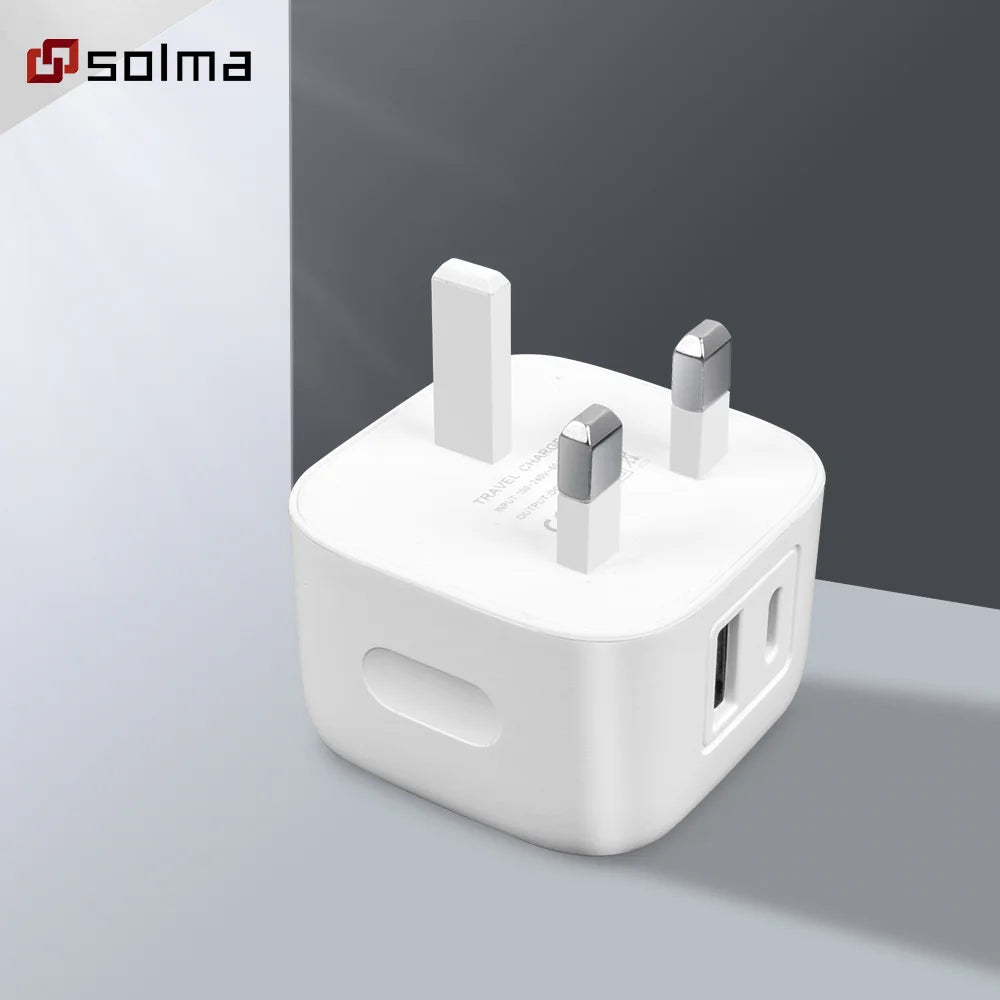 Cargador USB PD de Carga Rápida para iPhone, Samsung, Xiaomi y Android