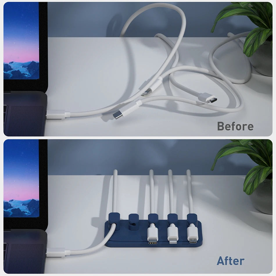 Organizador Magnético de Cables - 4 en 1