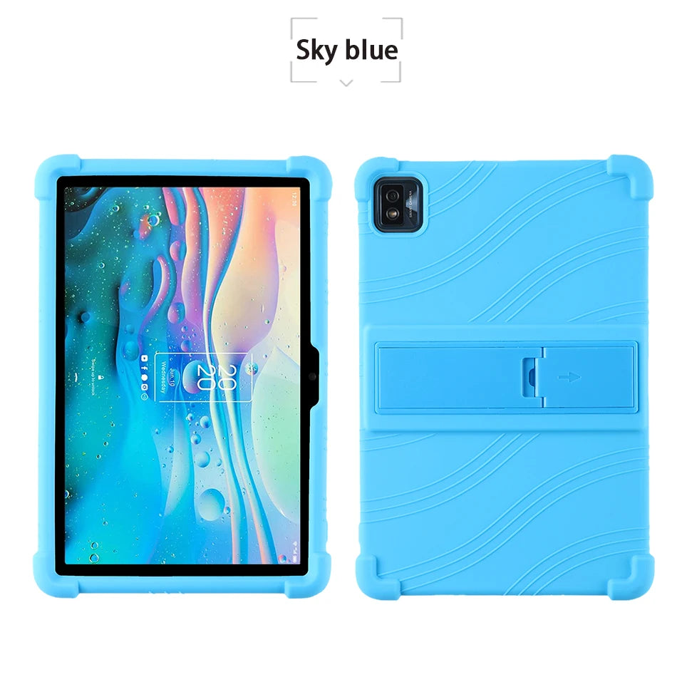 Funda Silicona para TCL Tab 10 5G / Tab 10S 10.1" — Con Soporte PC, Ideal para Niños (9080G/9081X/9183W)