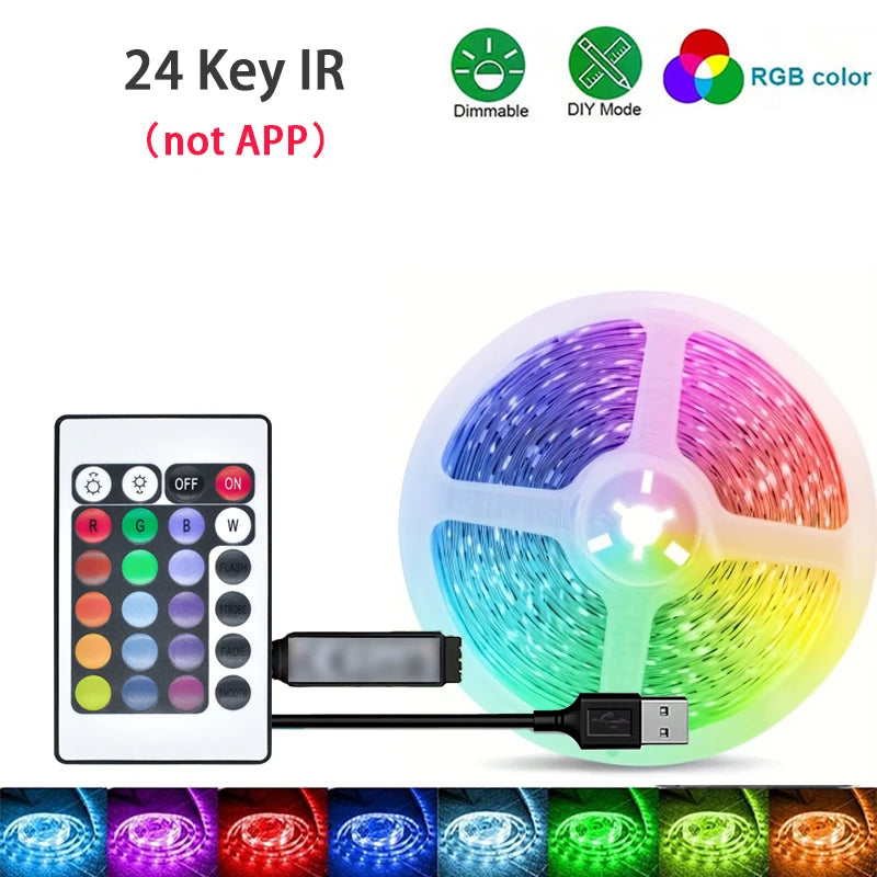 Tiras LED RGB 10m con Control Remoto 44 Teclas y App