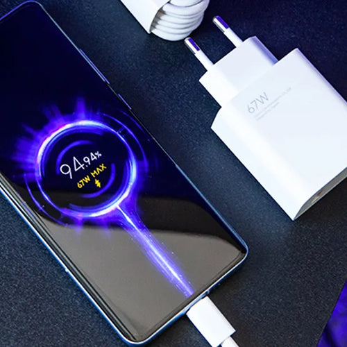 Cargador Rápido USB-C 67W Compatible con Xiaomi Redmi Note 12, 13, Poco F5 y Mi 14 – Carga Turbo
