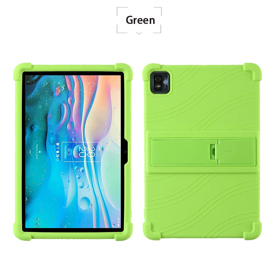 Funda Silicona para TCL Tab 10 5G / Tab 10S 10.1" — Con Soporte PC, Ideal para Niños (9080G/9081X/9183W)