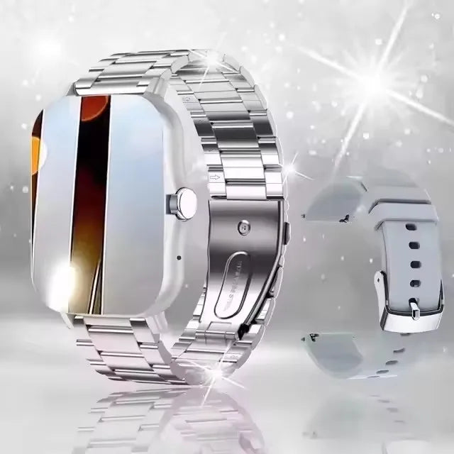 Smartwatch Pantalla Táctil 2.01" con Llamadas Bluetooth – Compatible con iPhone y Android